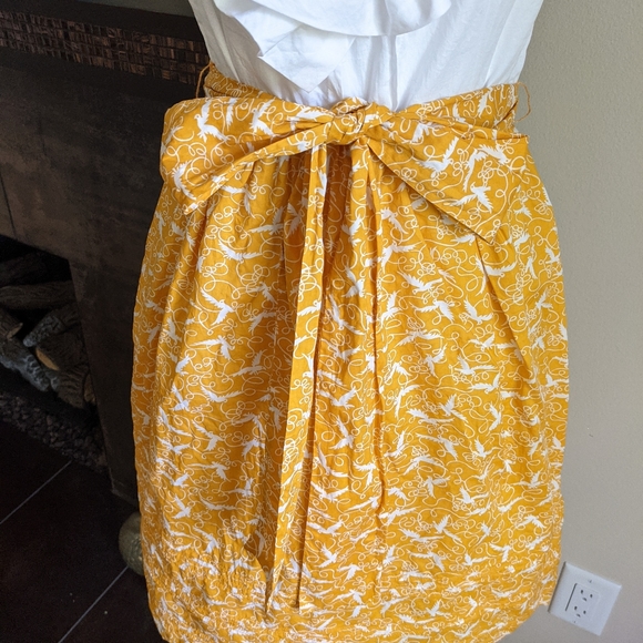 Anthropologie Girls fromSavoy Bird Ruffle Dress 10 - Picture 3 of 9